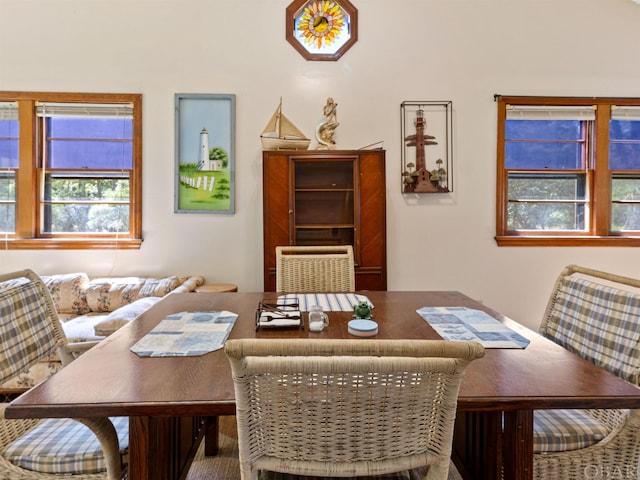 view of dining area