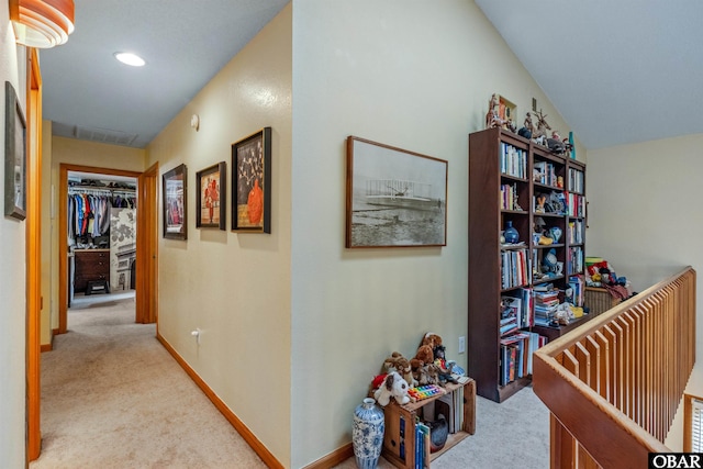 119 Baycliff Trl Lot 119, Kill Devil Hills, NC 27948 - hall featuring carpet, baseboards, and recessed lighting