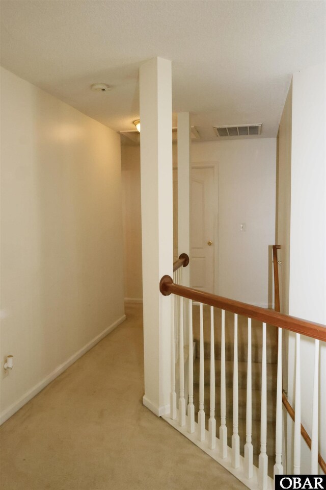 169 Green View Rd Lot # 273, Moyock, NC 27958 - hallway with an upstairs landing and carpet