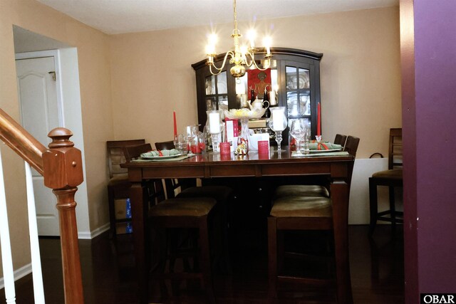 169 Green View Rd Lot # 273, Moyock, NC 27958 - dining space with a chandelier and baseboards