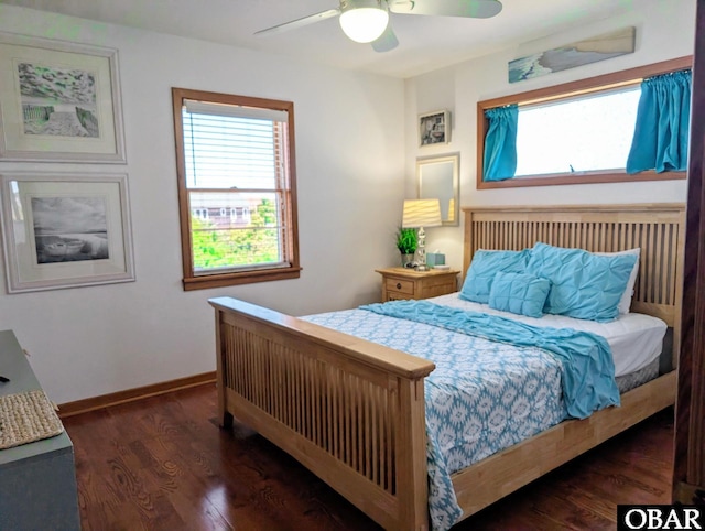 27211 Dory Rd Lot 22, Salvo, NC 27972 - bedroom featuring wood finished floors, baseboards, and ceiling fan