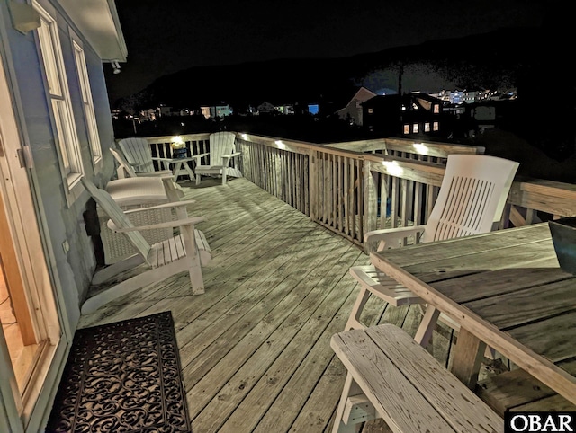 27211 Dory Rd Lot 22, Salvo, NC 27972 - view of deck at night