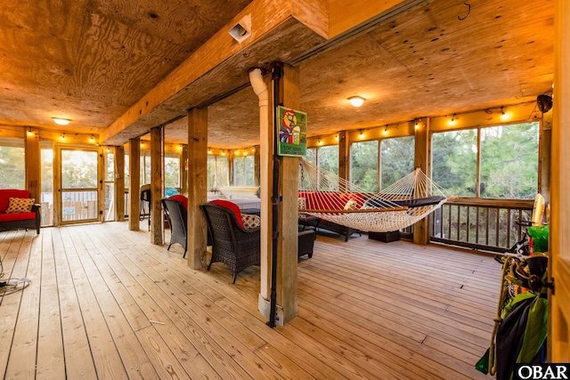 interior space featuring a wealth of natural light