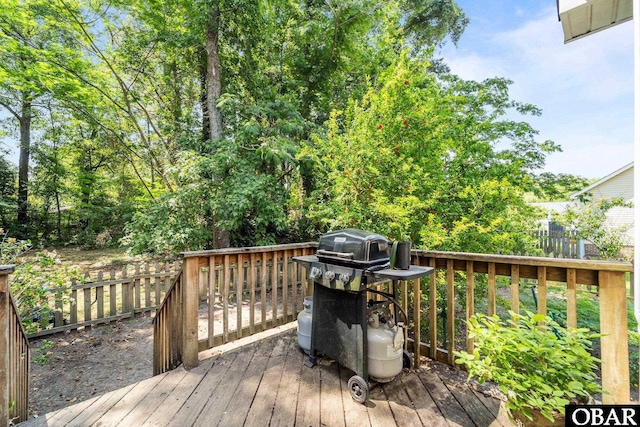 116 First Colony Ct Lot 4, Manteo, NC 27954 - wooden terrace with a grill