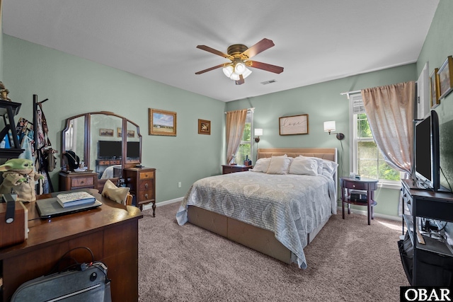 116 First Colony Ct Lot 4, Manteo, NC 27954 - carpeted bedroom with an office area and a ceiling fan