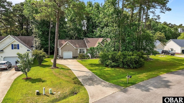116 First Colony Ct Lot 4, Manteo, NC 27954 - view of front of home with driveway and a front yard