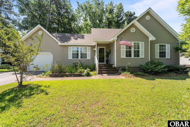 116 First Colony Ct Lot 4, Manteo, NC 27954 - ranch-style home with a garage, a front yard, and driveway