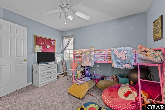 116 First Colony Ct Lot 4, Manteo, NC 27954 - carpeted bedroom featuring a ceiling fan and baseboards