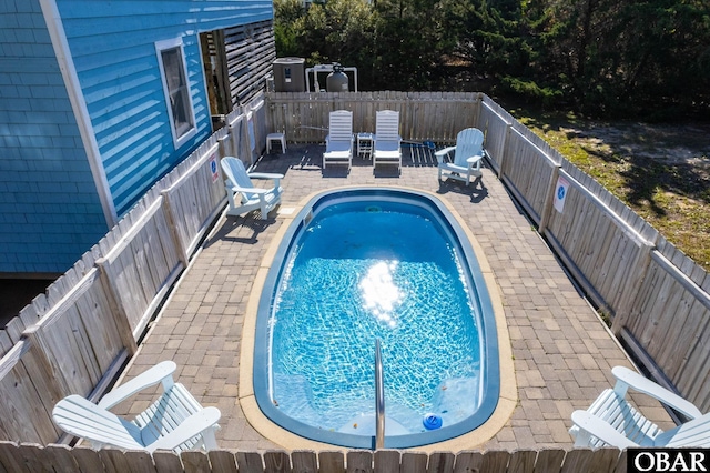 25270 Sea Isle Hills Dr Lot 5-18, Waves, NC 27982 - view of pool featuring a fenced in pool, a patio, and a fenced backyard