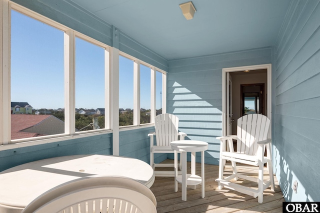 25270 Sea Isle Hills Dr Lot 5-18, Waves, NC 27982 - sunroom with wood finished floors
