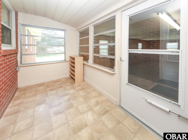 202 Winfall Blvd, Hertford, NC 27944 - unfurnished sunroom featuring lofted ceiling