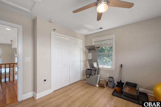 103 King Edward Ct Lot 13, Kill Devil Hills, NC 27948 - misc room with wood finished floors, ceiling fan, and baseboards