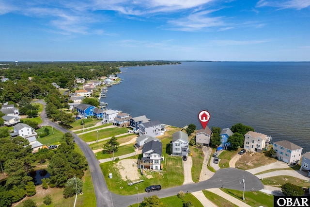103 King Edward Ct Lot 13, Kill Devil Hills, NC 27948 - aerial view of residential area with a nearby body of water