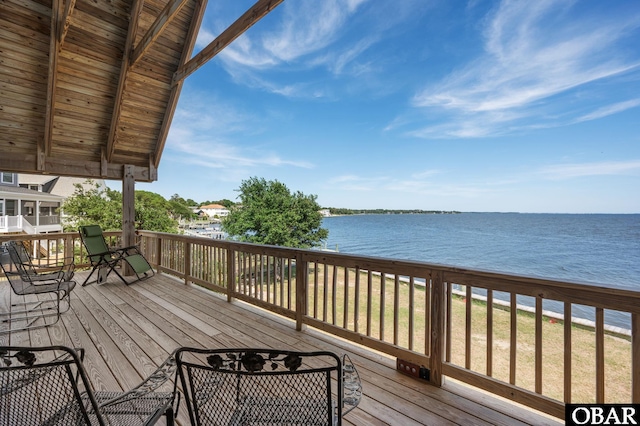 103 King Edward Ct Lot 13, Kill Devil Hills, NC 27948 - deck with a water view