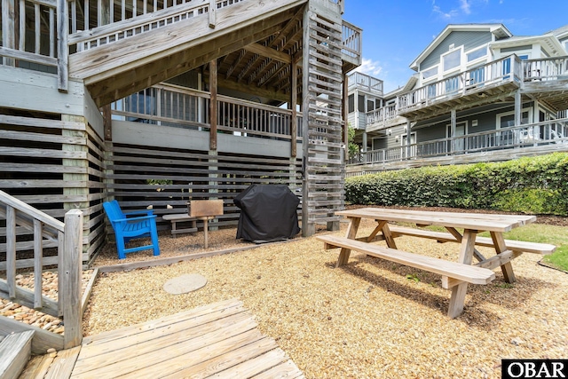 exterior space featuring grilling area