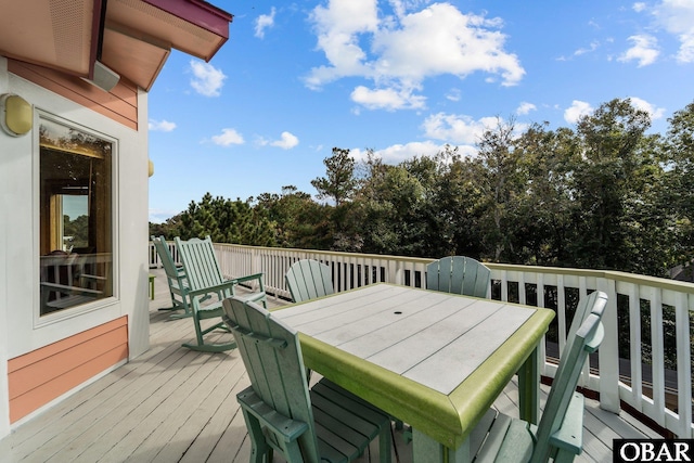109 Duck Ridge Village Ct Lot 14, Duck, NC 27949 - deck with outdoor dining space