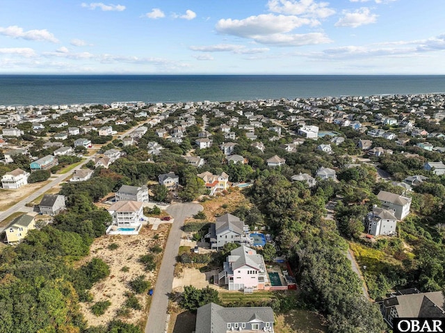 109 Duck Ridge Village Ct Lot 14, Duck, NC 27949 - aerial view of property and surrounding area featuring a large body of water and nearby suburban area
