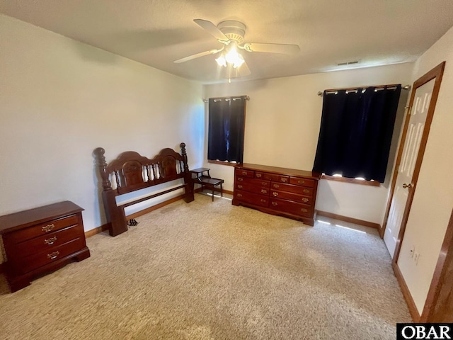 269 Lakeview Ct Lot 12, Engelhard, NC 27824 - bedroom featuring light colored carpet and a ceiling fan