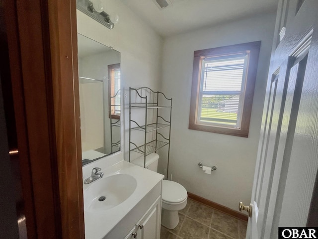 269 Lakeview Ct Lot 12, Engelhard, NC 27824 - full bathroom featuring vanity, tile patterned floors, and a shower