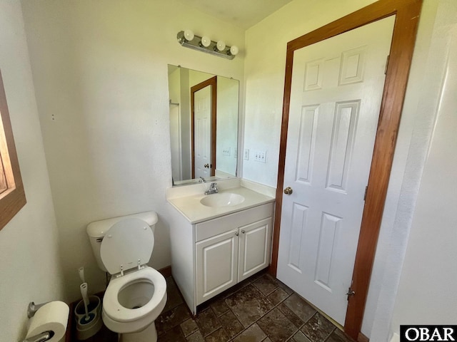 269 Lakeview Ct Lot 12, Engelhard, NC 27824 - half bathroom featuring stone finish flooring and vanity