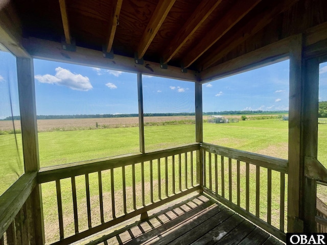269 Lakeview Ct Lot 12, Engelhard, NC 27824 - wooden deck featuring a view of rural / pastoral area and a lawn