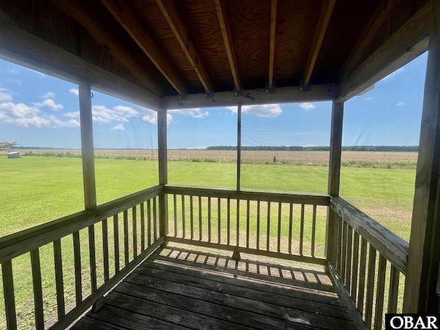 269 Lakeview Ct Lot 12, Engelhard, NC 27824 - wooden deck featuring a view of rural / pastoral area and a lawn