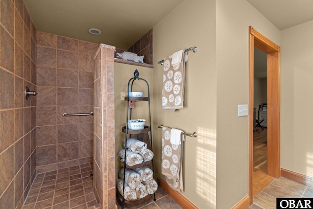 bathroom with walk in shower