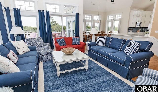 273 Whites Pt Lot 183, Corolla, NC 27927 - living room featuring wood finished floors