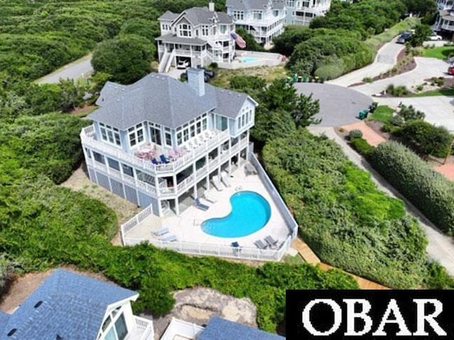 273 Whites Pt Lot 183, Corolla, NC 27927 - view from above of property with a pool area