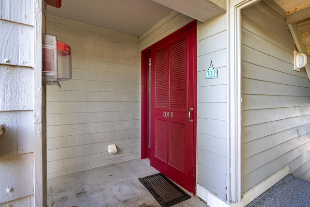 entrance to property featuring visible vents