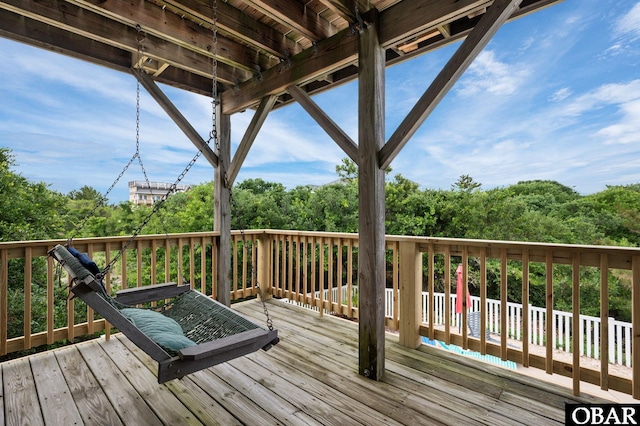 1045 Whalehead Dr Lot 27, Corolla, NC 27927 - view of wooden deck