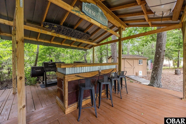 103 Nathan Dr Lot # 2, Grandy, NC 27939 - deck with a shed
