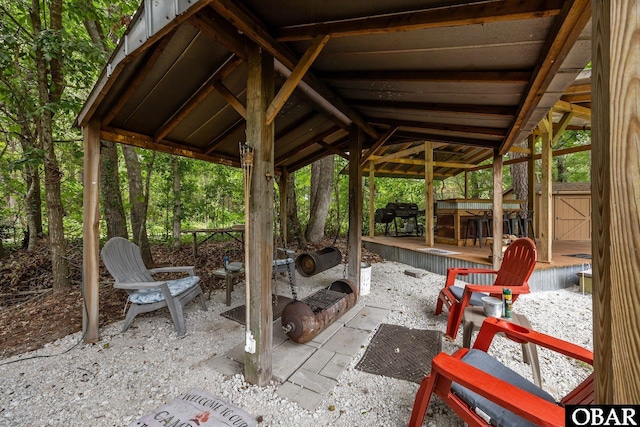 103 Nathan Dr Lot # 2, Grandy, NC 27939 - view of patio featuring grilling area