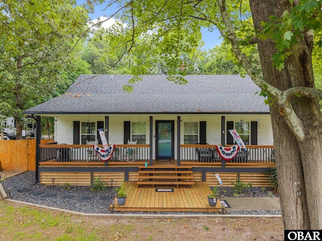 103 Nathan Dr Lot # 2, Grandy, NC 27939 - ranch-style home with roof with shingles and a porch
