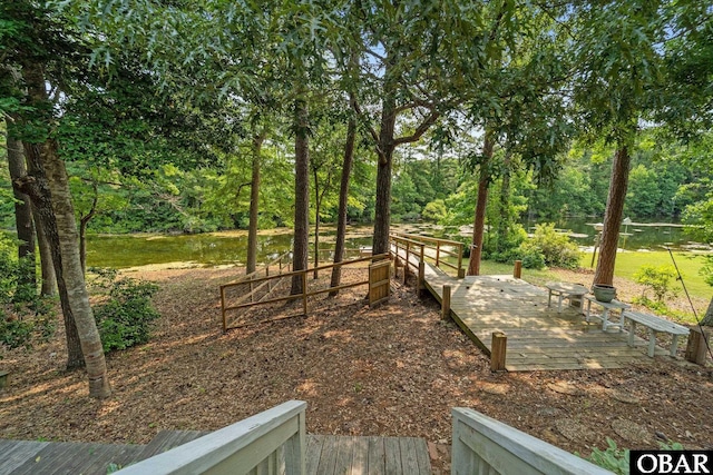 56 Ginguite Trl Lot 9, Southern Shores, NC 27949 - view of yard with a deck