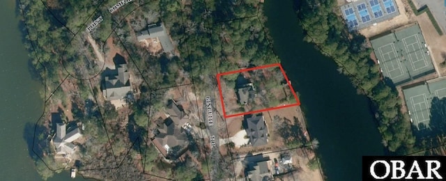 56 Ginguite Trl Lot 9, Southern Shores, NC 27949 - map / location with property parcel outlined