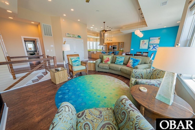 57233 Summerplace Dr Lot 26, Hatteras, NC 27943 - living area featuring recessed lighting and wood finished floors