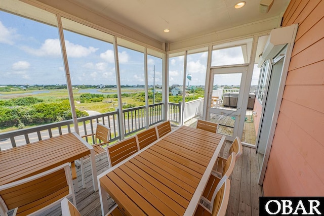57233 Summerplace Dr Lot 26, Hatteras, NC 27943 - sunroom featuring outdoor dining space