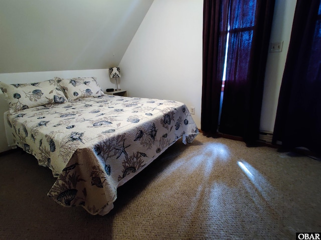 1218 Coral Ln Lot 4, Corolla, NC 27927 - bedroom with carpet and lofted ceiling