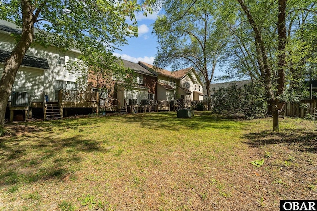 33 Croatan Ct Unit 33, Manteo, NC 27954 - view of yard featuring fence and a deck