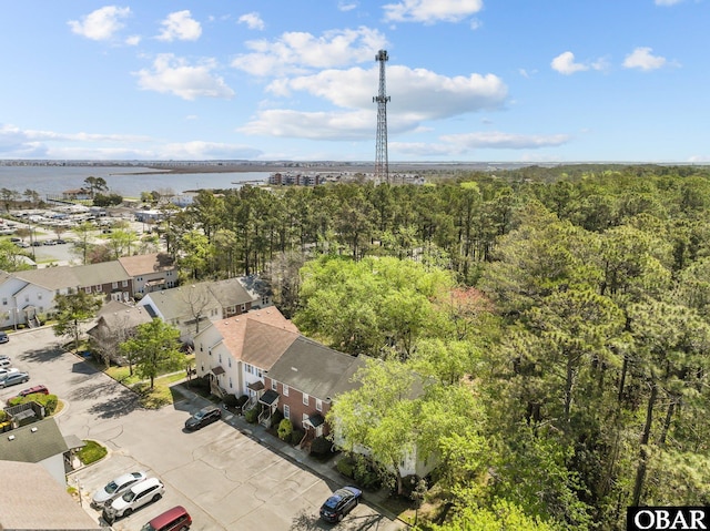 33 Croatan Ct Unit 33, Manteo, NC 27954 - bird's eye view featuring a water view and a wooded view