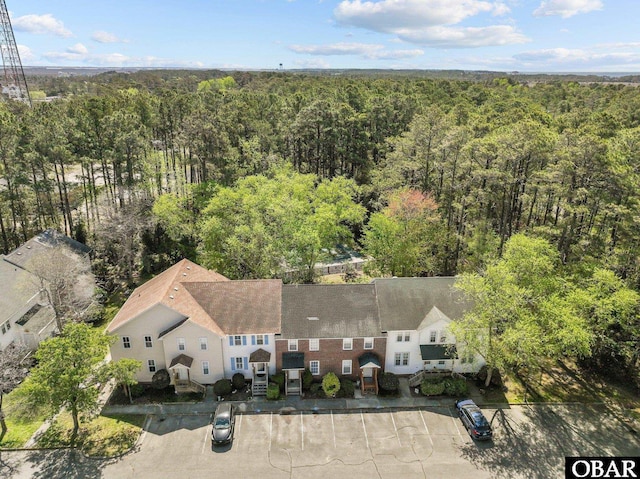 33 Croatan Ct Unit 33, Manteo, NC 27954 - aerial view featuring a wooded view