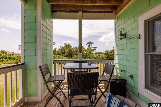 1800 Saint David Rd Unit 104-D 2, Kill Devil Hills, NC 27948 - balcony featuring outdoor dining area