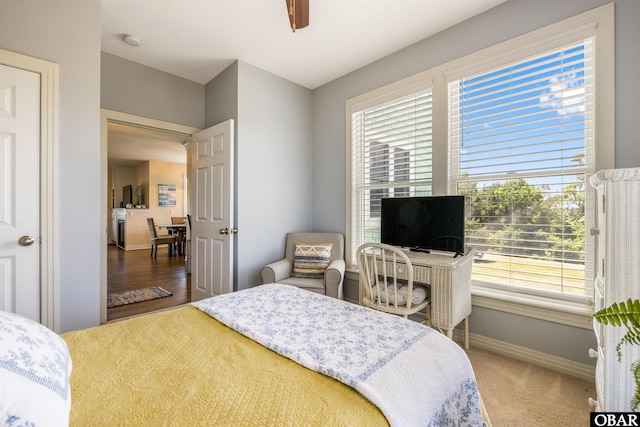 1800 Saint David Rd Unit 104-D 2, Kill Devil Hills, NC 27948 - bedroom with carpet flooring and ceiling fan