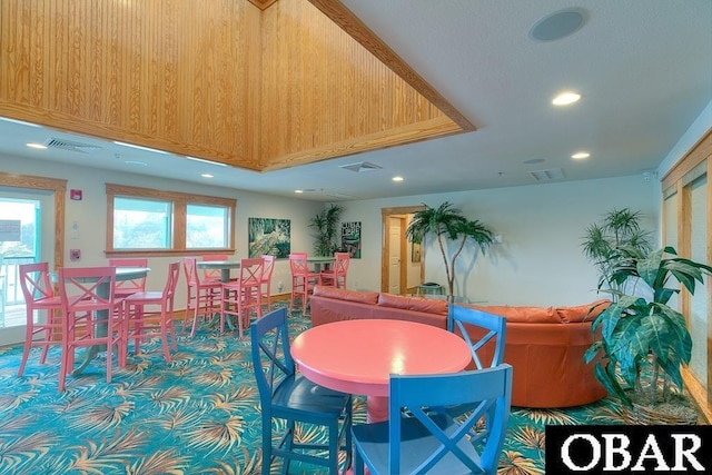 1800 Saint David Rd Unit 104-D 2, Kill Devil Hills, NC 27948 - recreation room with recessed lighting and carpet flooring