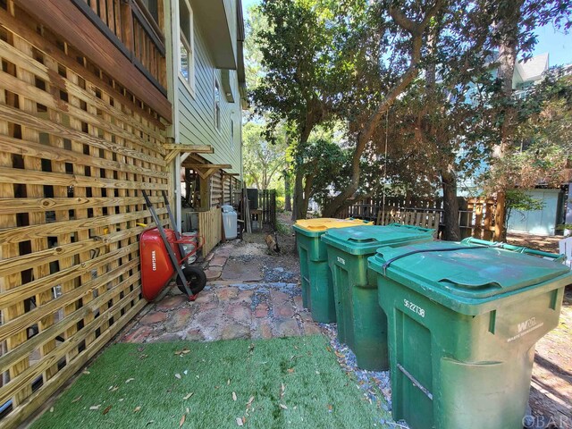 view of patio / terrace with fence