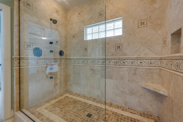 full bath with walk in shower