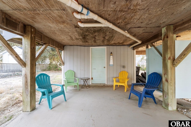 view of patio / terrace with fence