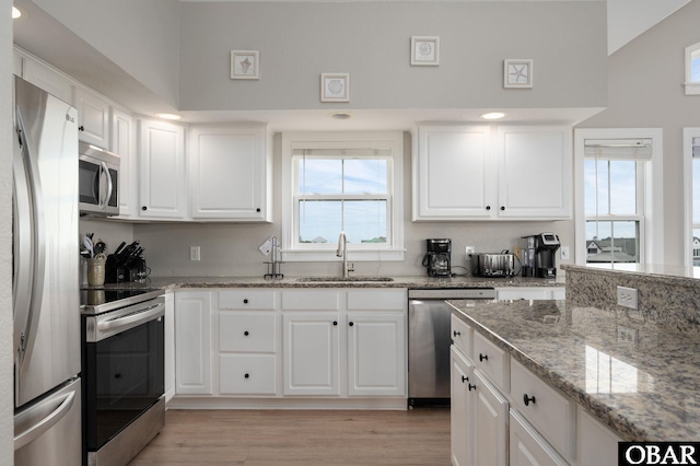 57241 Summerplace Dr Lot 28, Hatteras, NC 27943 - kitchen featuring a sink, appliances with stainless steel finishes, and white cabinets