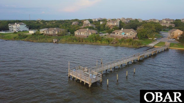 135 Ships Watch Dr Lot 32, Duck, NC 27949 - dock area with a water view and a residential view